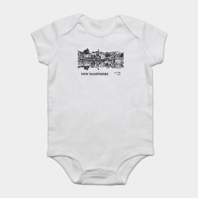 New Hampshire - USA Baby Bodysuit by Lakeric